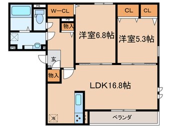 間取図 仮）エクセル南塚口