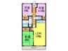 東光苑 3LDKの間取り