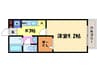 グラシュ－ズ・メゾン 1Kの間取り