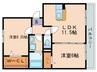 ヴァンサンカン 2LDKの間取り