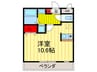 アロマ－ジュ渚 1Rの間取り