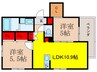 クレスト青葉丘 2LDKの間取り