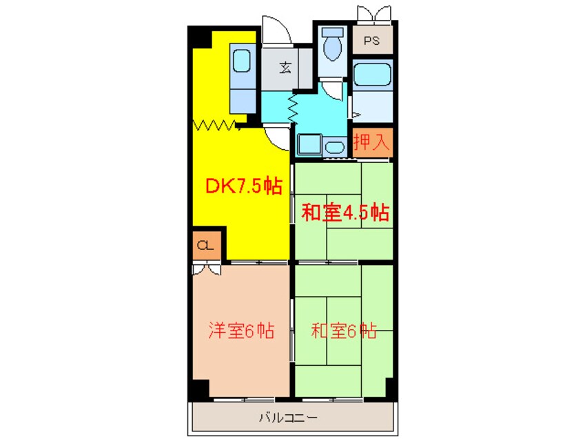 間取図 サンハイツ旭ｹ丘