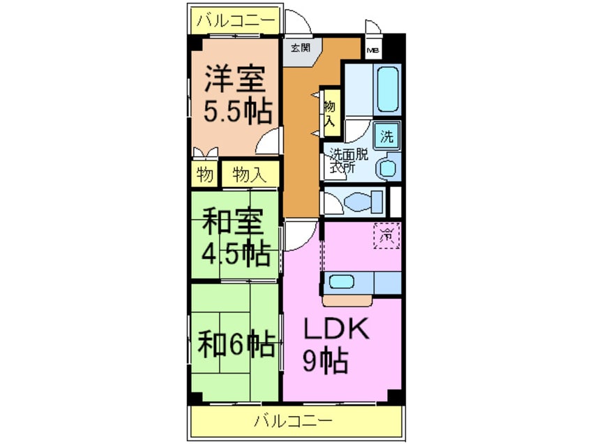 間取図 ラフォ－レ兵庫