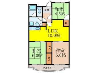 間取図 メゾンカ－サ－１号館
