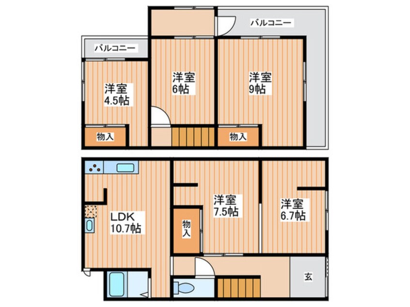 間取図 極楽寺戸建