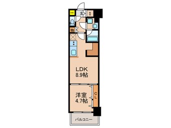 間取図 アーバネックス梅田中崎町Ⅱ