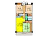 パシフィックマンション 3LDKの間取り