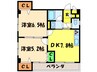 ガ－デンヒルＯＧＩ 2DKの間取り