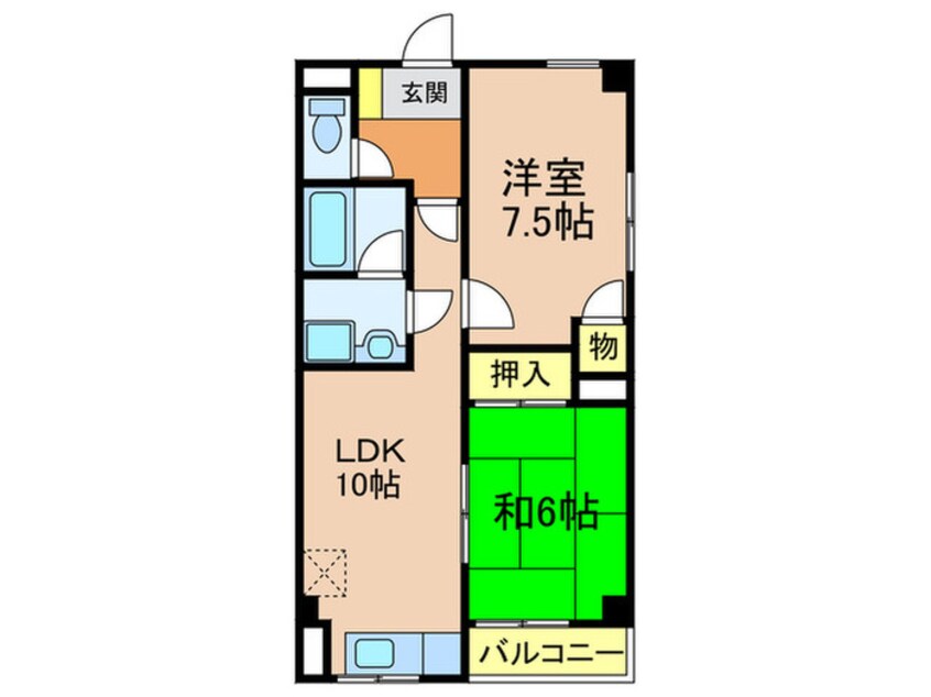 間取図 ザ・ライフ寺池南棟