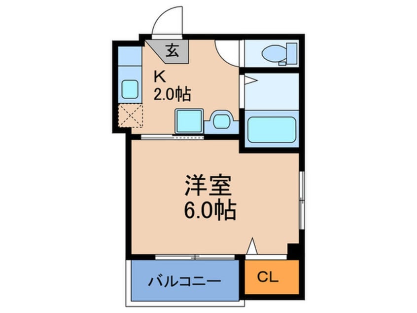 間取図 ベルメゾン天満