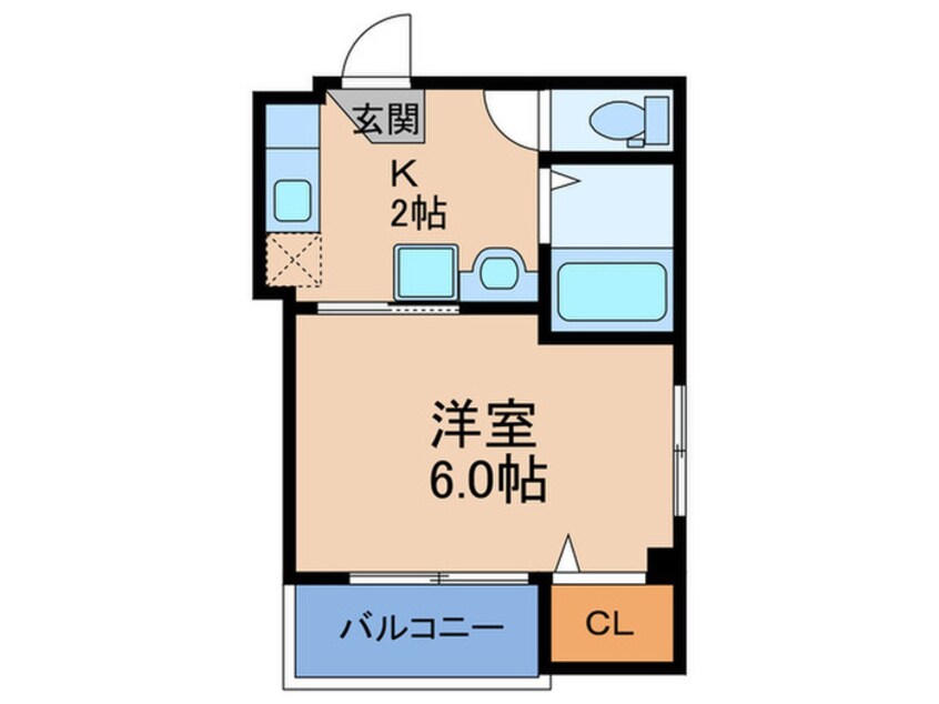 間取図 ベルメゾン天満