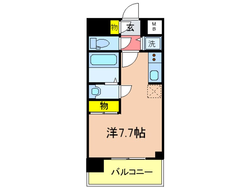 間取図 アスヴェル兵庫駅前(506)