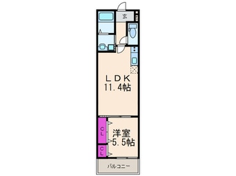 間取図 フジパレス　上牧駅前