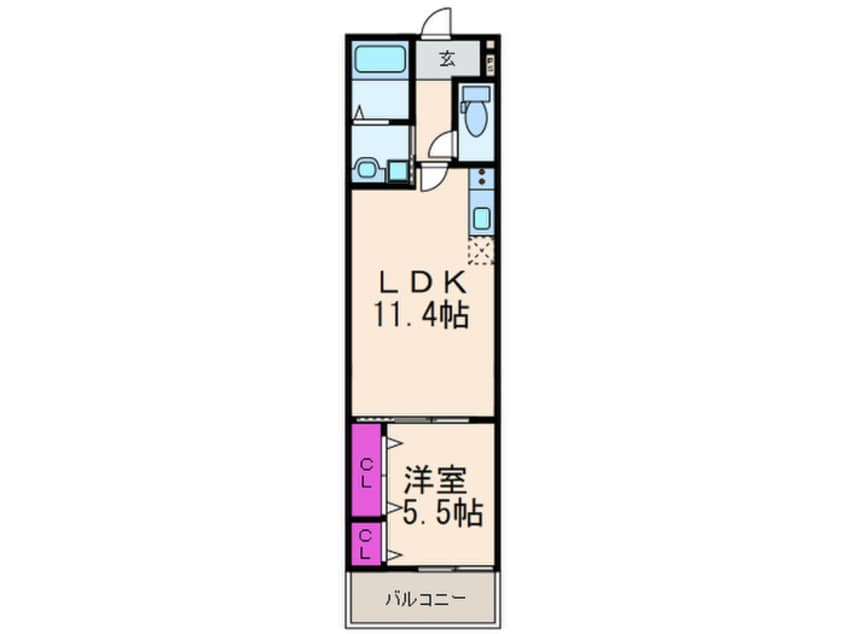 間取図 フジパレス　上牧駅前