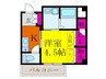 フォルム千里丘 1Kの間取り