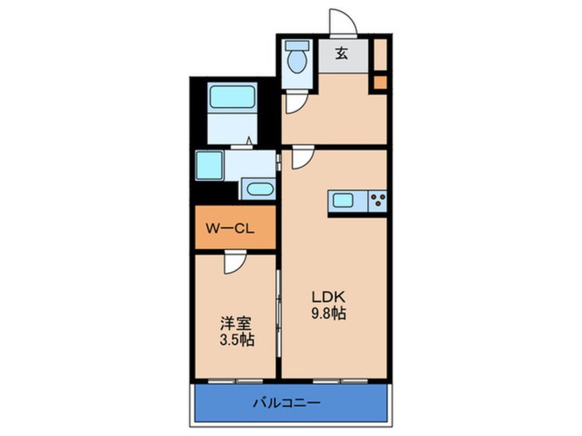 間取図 ＣｏＬａＢｏ上新庄