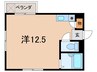 垂水ハイツ 1Rの間取り