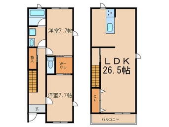 間取図 カレ・ブラン花住坂２