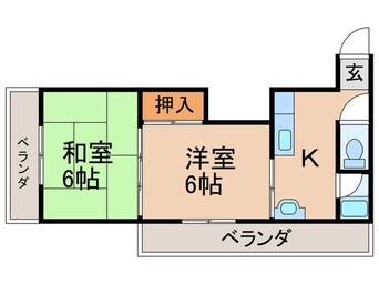 間取図 長居第三ハイツ