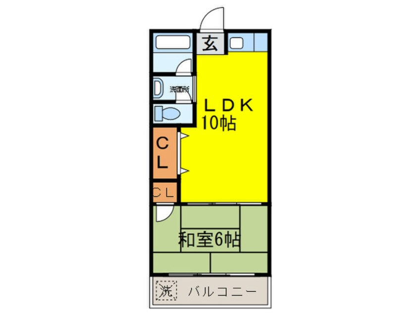 間取図 熊内グリーンハイツ