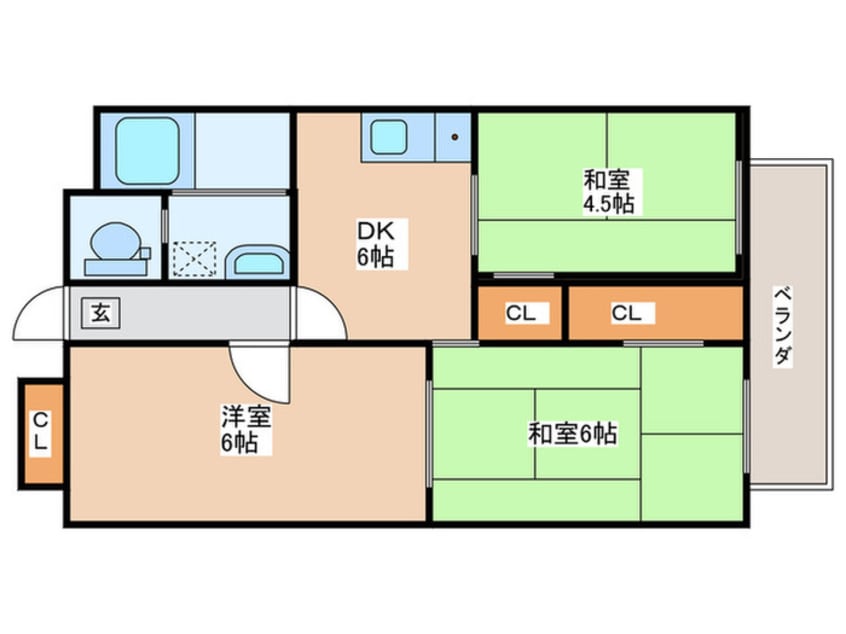 間取図 エリジェール新森
