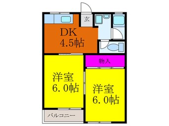 間取図 サンクレール摂津