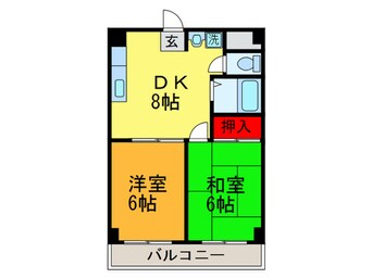 間取図 スカイハイツ