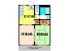 マ－クス池浦 2DKの間取り