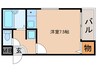 ベル甲子園口Ⅲ 1Rの間取り
