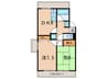 東町マンション 2DKの間取り