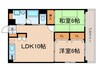 松園ハイツ 2LDKの間取り