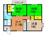 くずはグリ－ンハイツ２棟 3DKの間取り