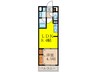 Ｂｒｉｇｈｔ　Ｃｕｂｅ 1LDKの間取り