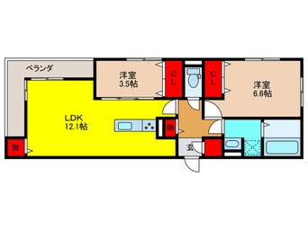 間取図 ＧＬＡＮＺ馬場町