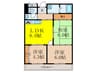 マンション菱永 3LDKの間取り