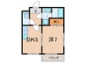 メゾンパピヨン 1DKの間取り