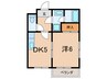 メゾンパピヨン 1DKの間取り