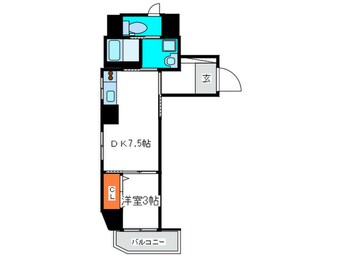 間取図 オリエンタル南堀江