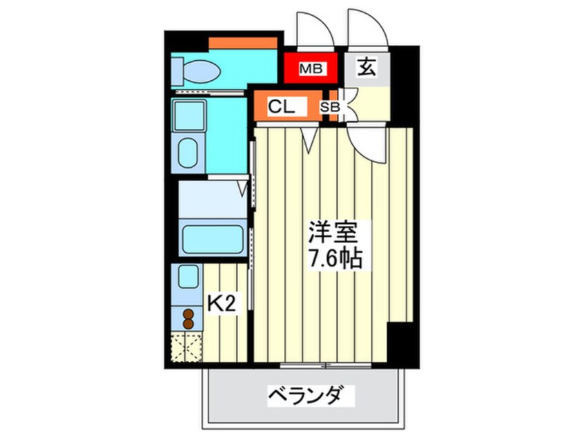 間取図 オリエンタル南堀江