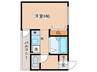 メゾンアエロスタ 1Kの間取り