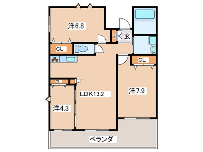 間取図 ベルデパティオ