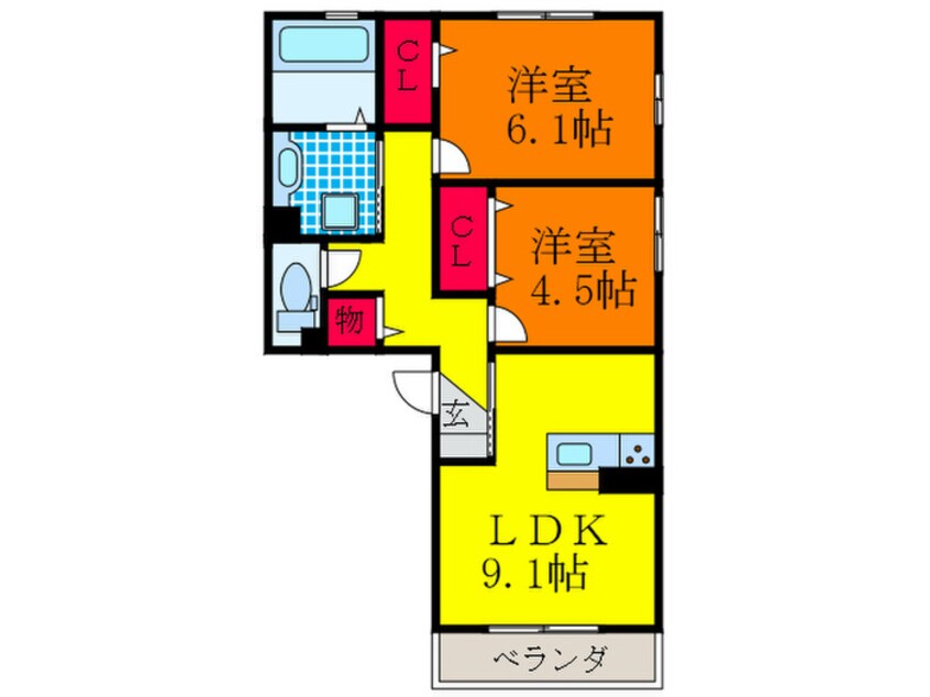 間取図 ラ・プルミエ・エトワール