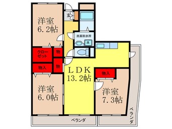 間取図 ヴィラソレイユ