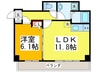 N・Three　舟橋 1LDKの間取り