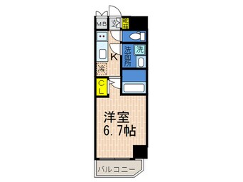 間取図 ﾌｧｰｽﾄﾌｨｵｰﾚ神戸駅前(1303)