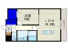 Ｃａｓｓｉｏｐｅｉａ 1LDKの間取り