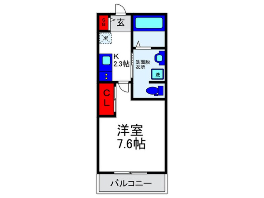 間取図 REGIES柴原阪大前Ⅰ