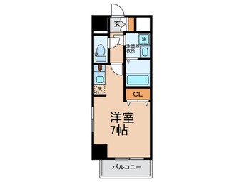 間取図 ｼﾞｭﾈｰｾﾞｸﾞﾗﾝ弁天町(605)