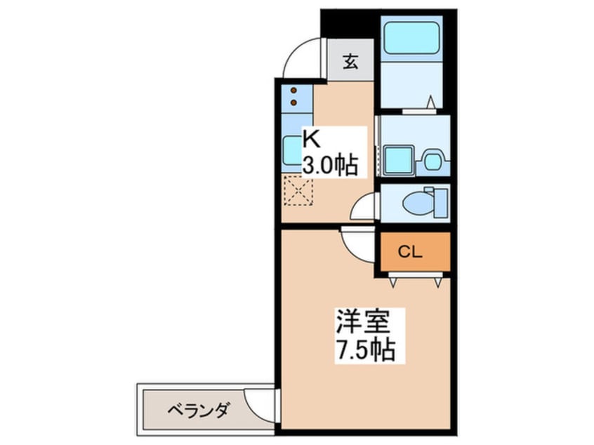間取図 フジパレス俊徳道Ⅲ番館